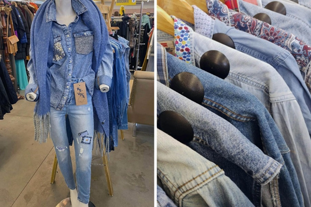 Vêtements en jeans recyclés